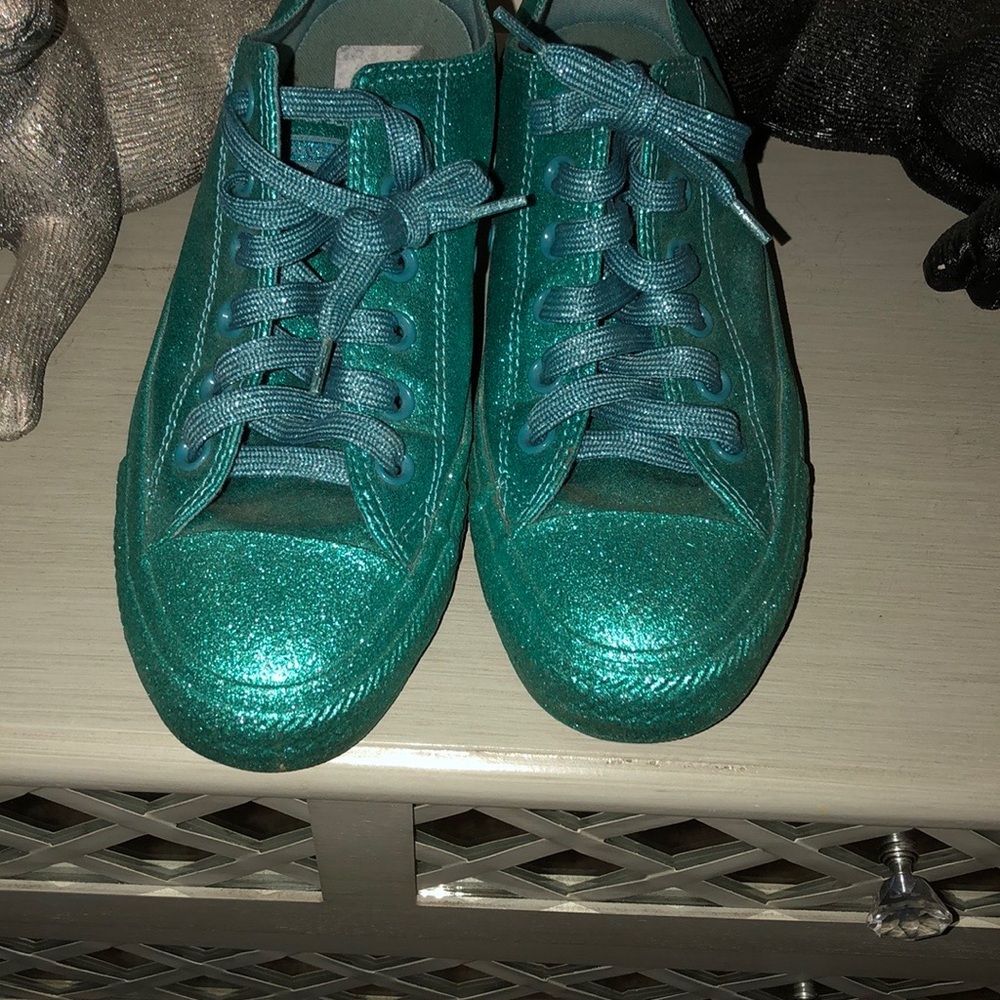 Converse Glitter Teal Women's Shoes